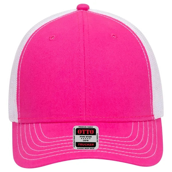6 Panel Contrast Stitching Mesh Back Baseball Cap