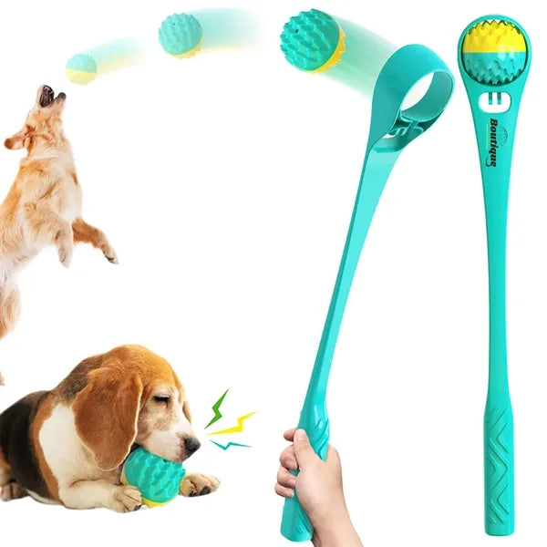 Outdoor Ball Thrower for Dogs W/ Interactive Features
