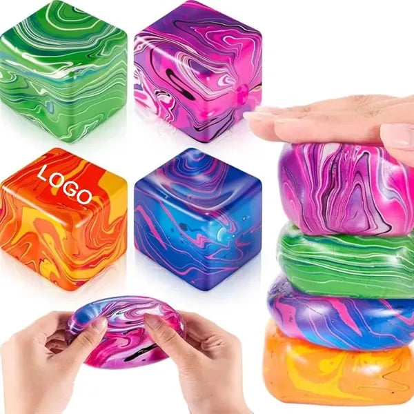 Squishy Fidget Cube Sensory for Anxiety Stress Relief