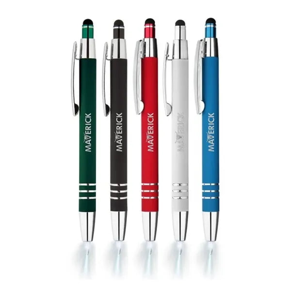 Union Printed - Flashlight Stylus Metal Click Pen