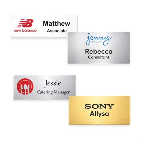 Metal Digitally Printed Name Badge