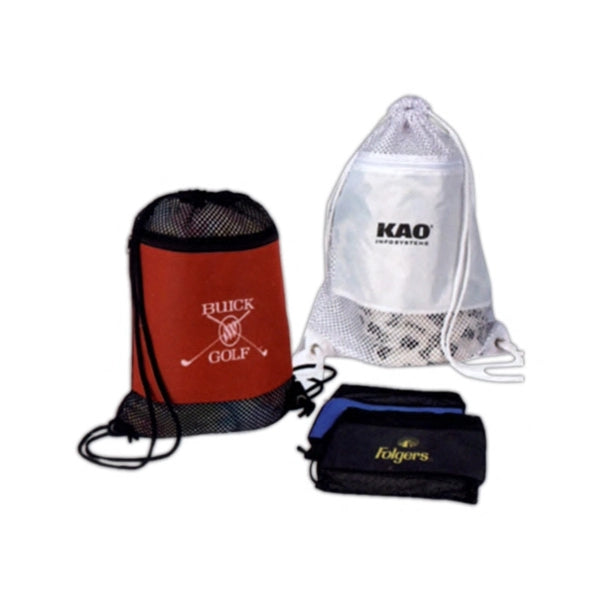 Drawstring Mesh Nylon Backback