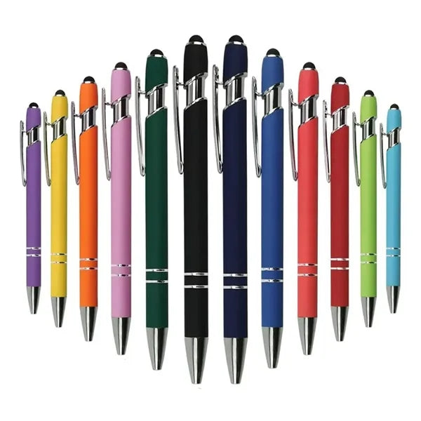 Soft Touch Stylus Metal ballpoint Pen