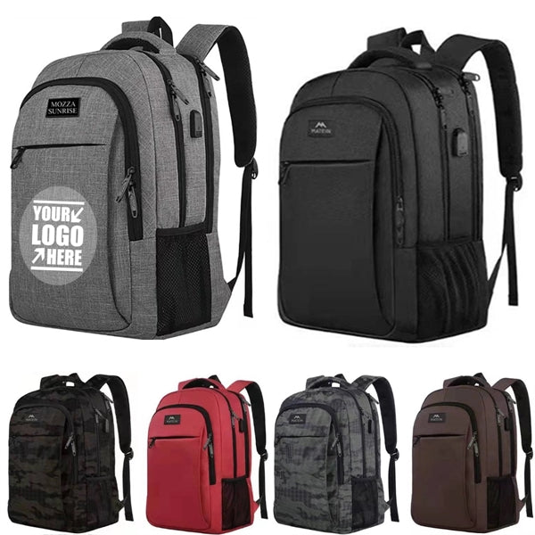 Custom Usb Charging Port Heavy Duty Travel Laptop Backpack