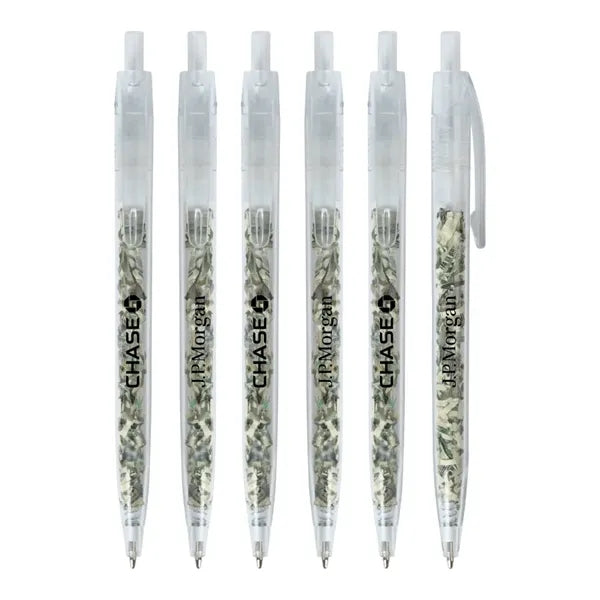 US Currency Filled Translucent Clicker - Money Pens