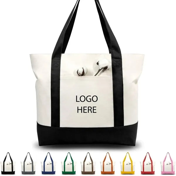 Reusable Canvas Grocery Shopping Tote Bag