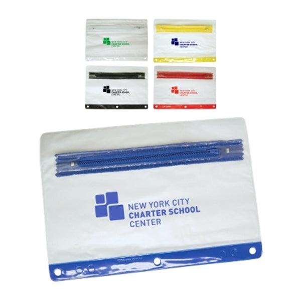 Union Printed, Frosted 3-Ring Pencil Case