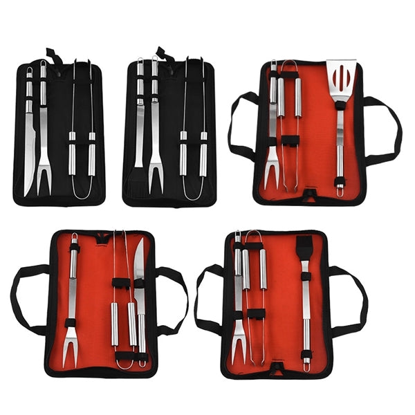 Camping Barbecue Grill Tools Set 3Pcs