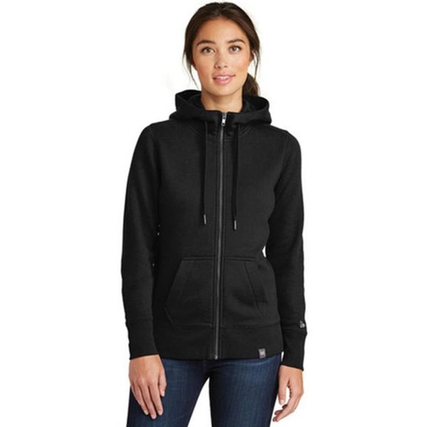 New Era Ladies French Terry Full-Zip Hoodie- Dark/All