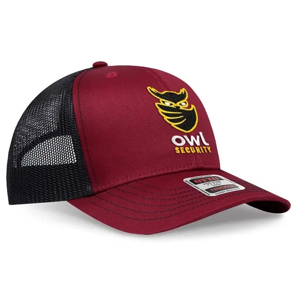 6 Panel Mid Profile Mesh Back Trucker Hat