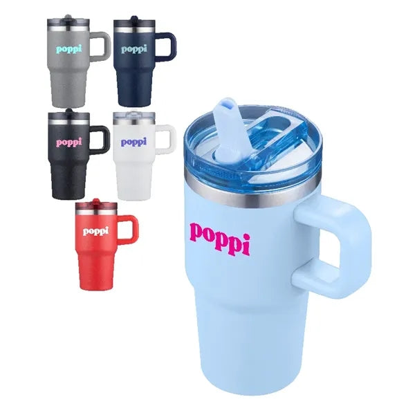 Union Printed - 20 oz Vacuum Mug with Straw