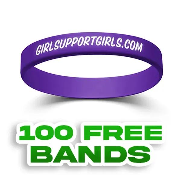 Colorfilled Silicone Wristband Bracelet