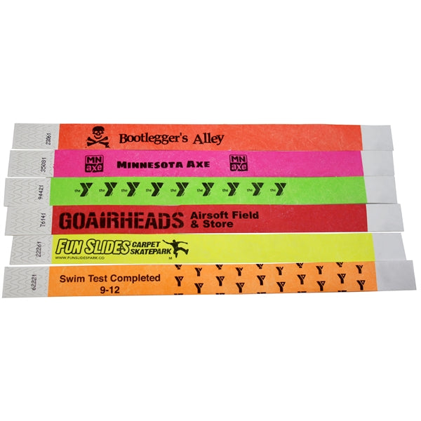 Tyvek® 3/4" Solid Stock Color Wristbands