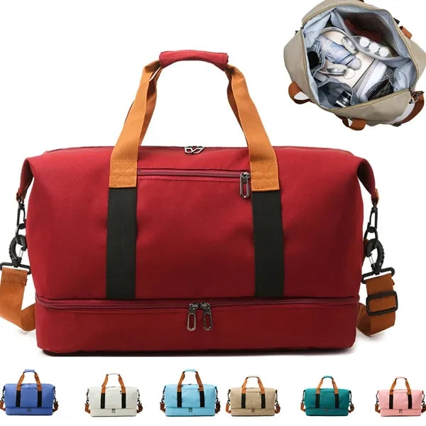 Waterproof Gym Duffle Bag With Wet Compartment