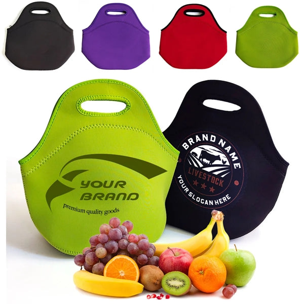 Neoprene Reusable and Foldable Insulated Thermal Lunch Bag