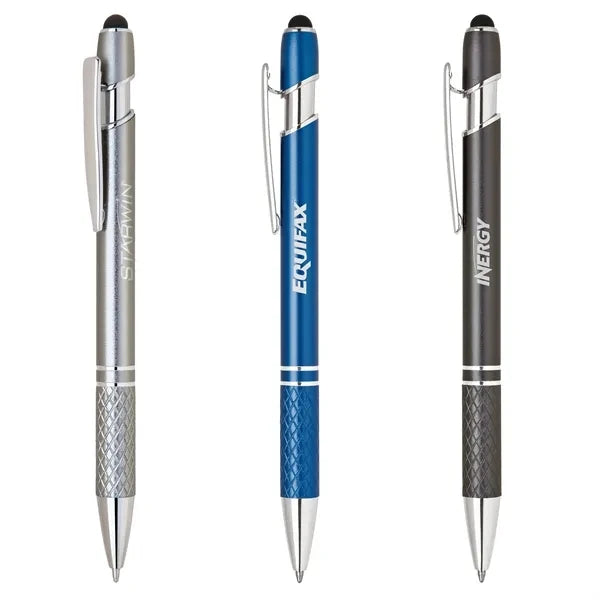 Stylus-456 Promotional Stylus Pens with Etched Grip