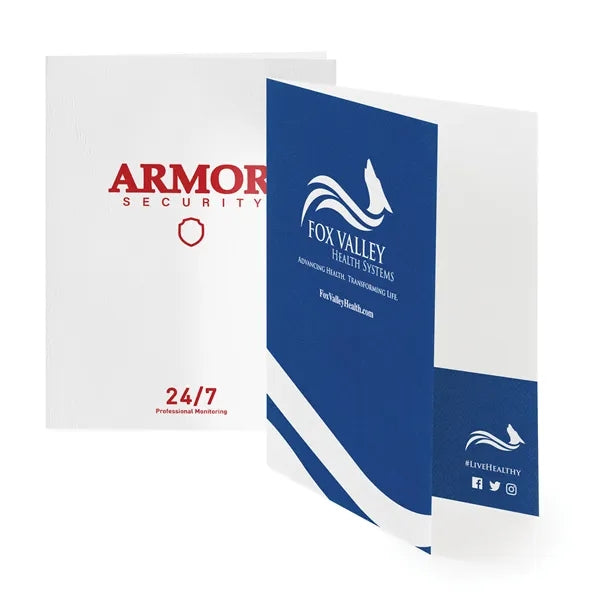 Presentation Folder- Ink Printed - White Stock