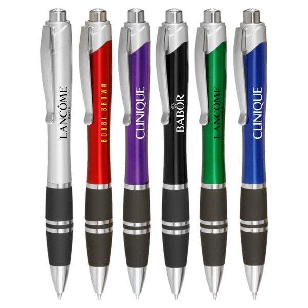 Union Printed, "kingly" Silver Click Pens
