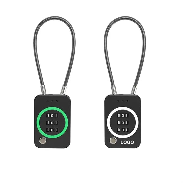 Soft Braided Steel 3-Digit Cable Padlock