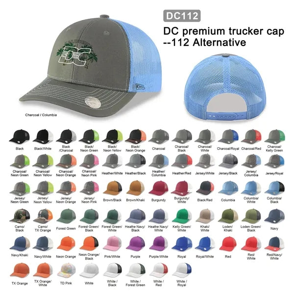 6 Panel Premier 112 Trucker Cap