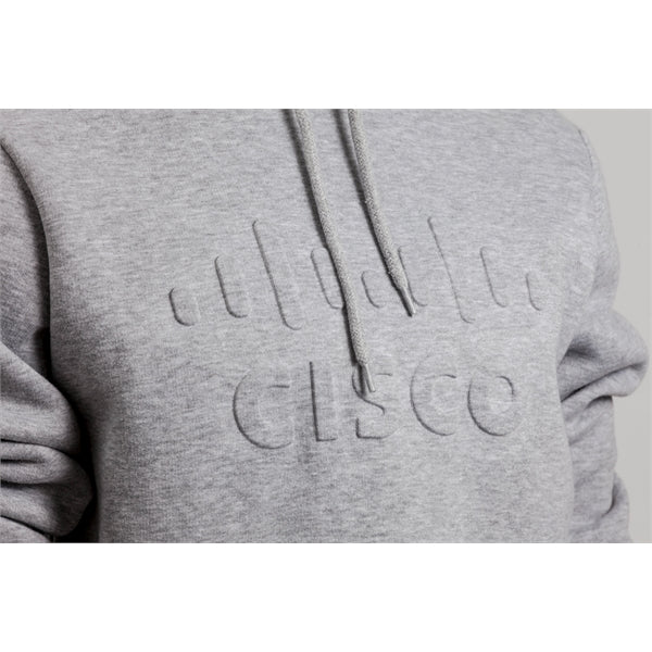 Embossed Midweight Pull Over Hoodie Sweatshirt