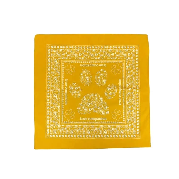 Solid Colored Bandana w/ Screen Print