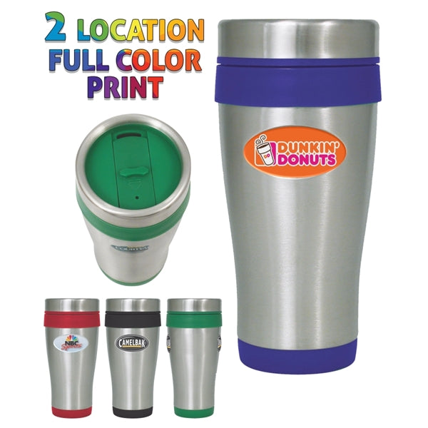 16 Oz. Stainless Steel Insulated Travel Mug