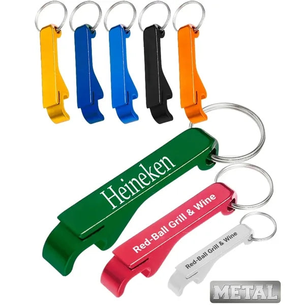 Aluminum Bottle Opener Keychain - One color print