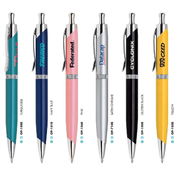 Ophelia Advertising Pens with Diamond Band