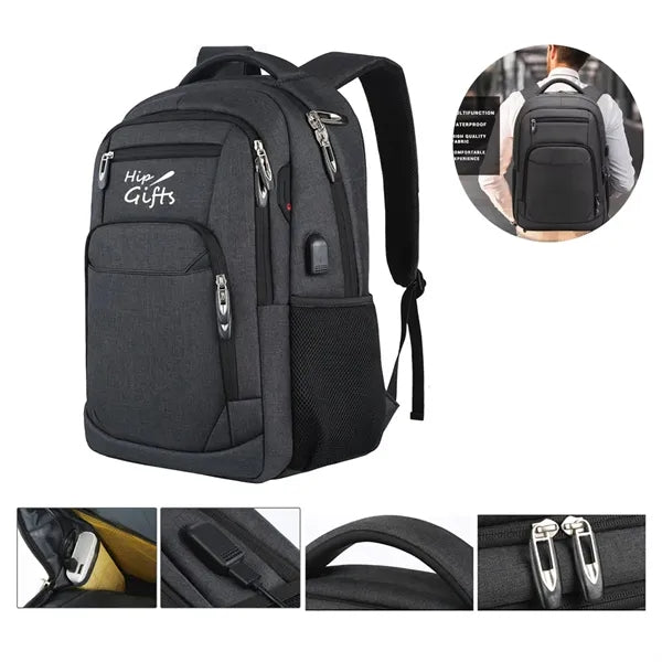 USB Business Travel Laptop Backpack