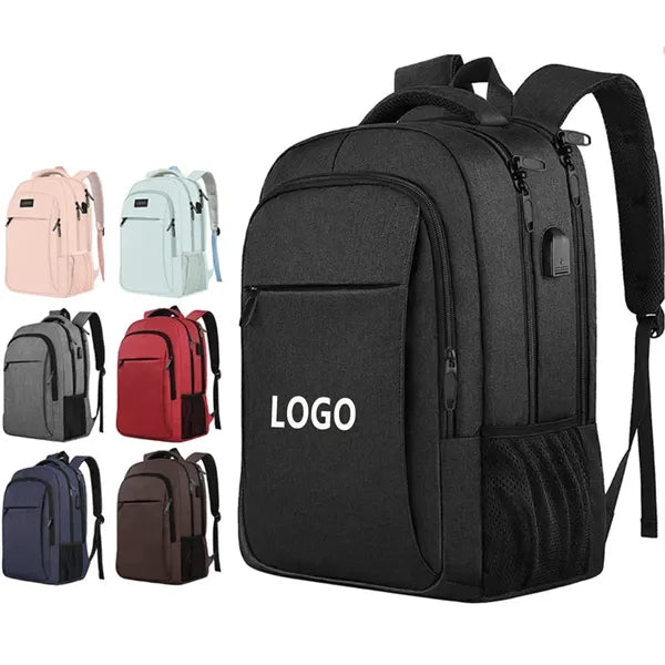 Heavy Duty Travel Laptop Backpack with USB Charging Port