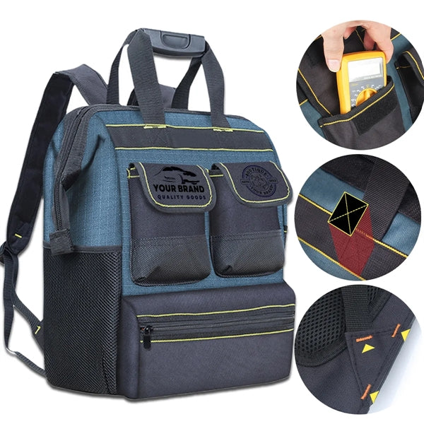 Multifunction Hardware Backpack Wear-Resistant Tool Bag Box