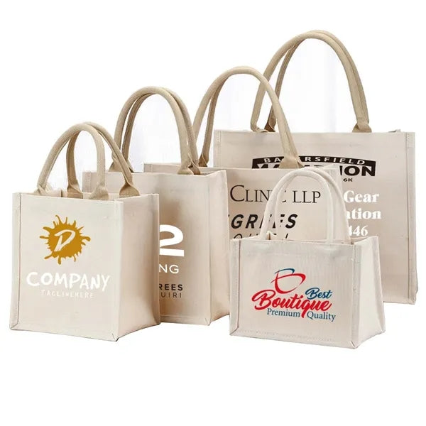 Customizable Size Full Color Imprint Canvas Tote Bags