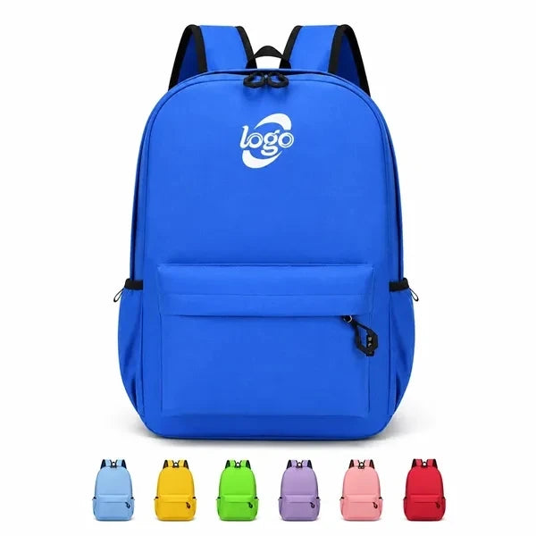 Custom School Backpack With Front Pocket