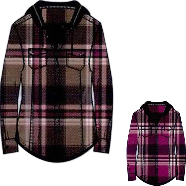 Plaid shirt jacket