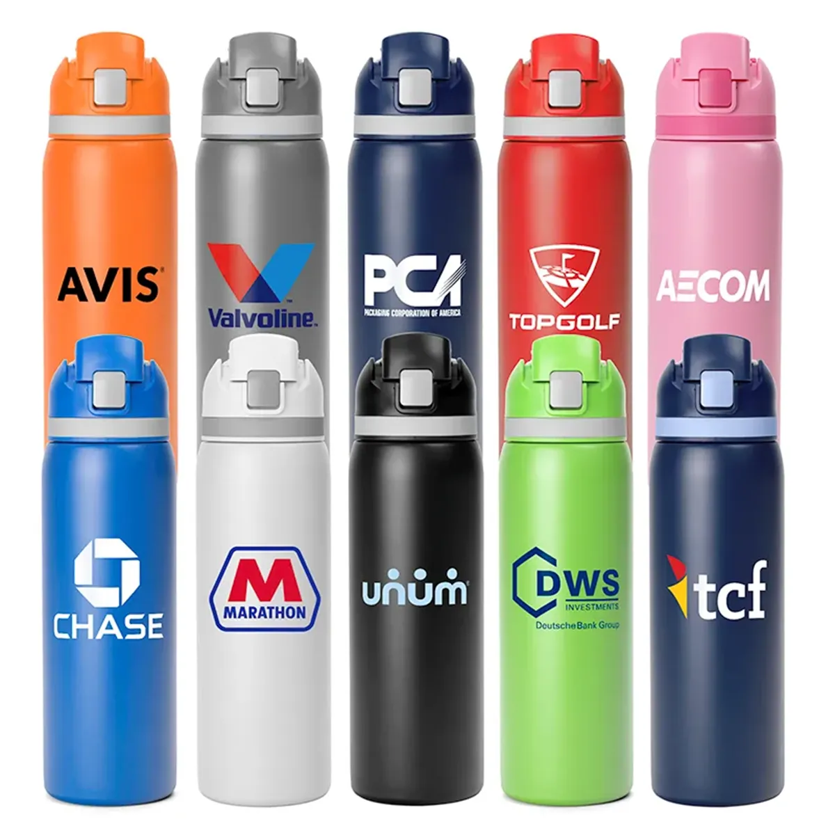 Custom branded insulated water bottles